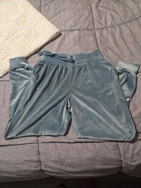 Victoria's Secret Light Teal Velour Lounge Pants Nwt Small Y2K Style!